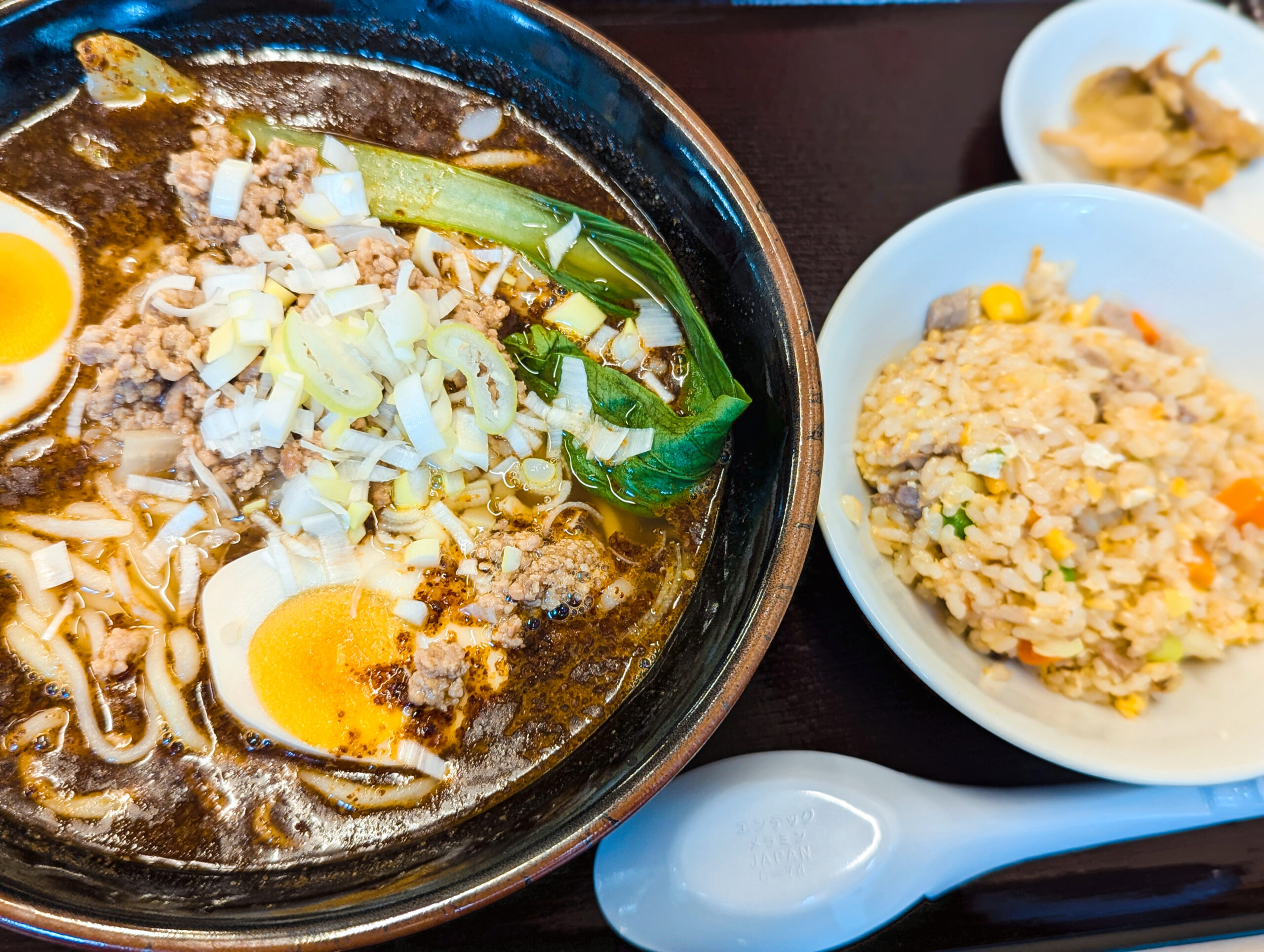 担々麺とチャーハン