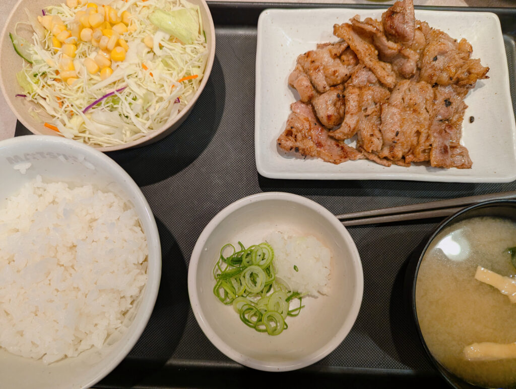 カルビ焼肉定食