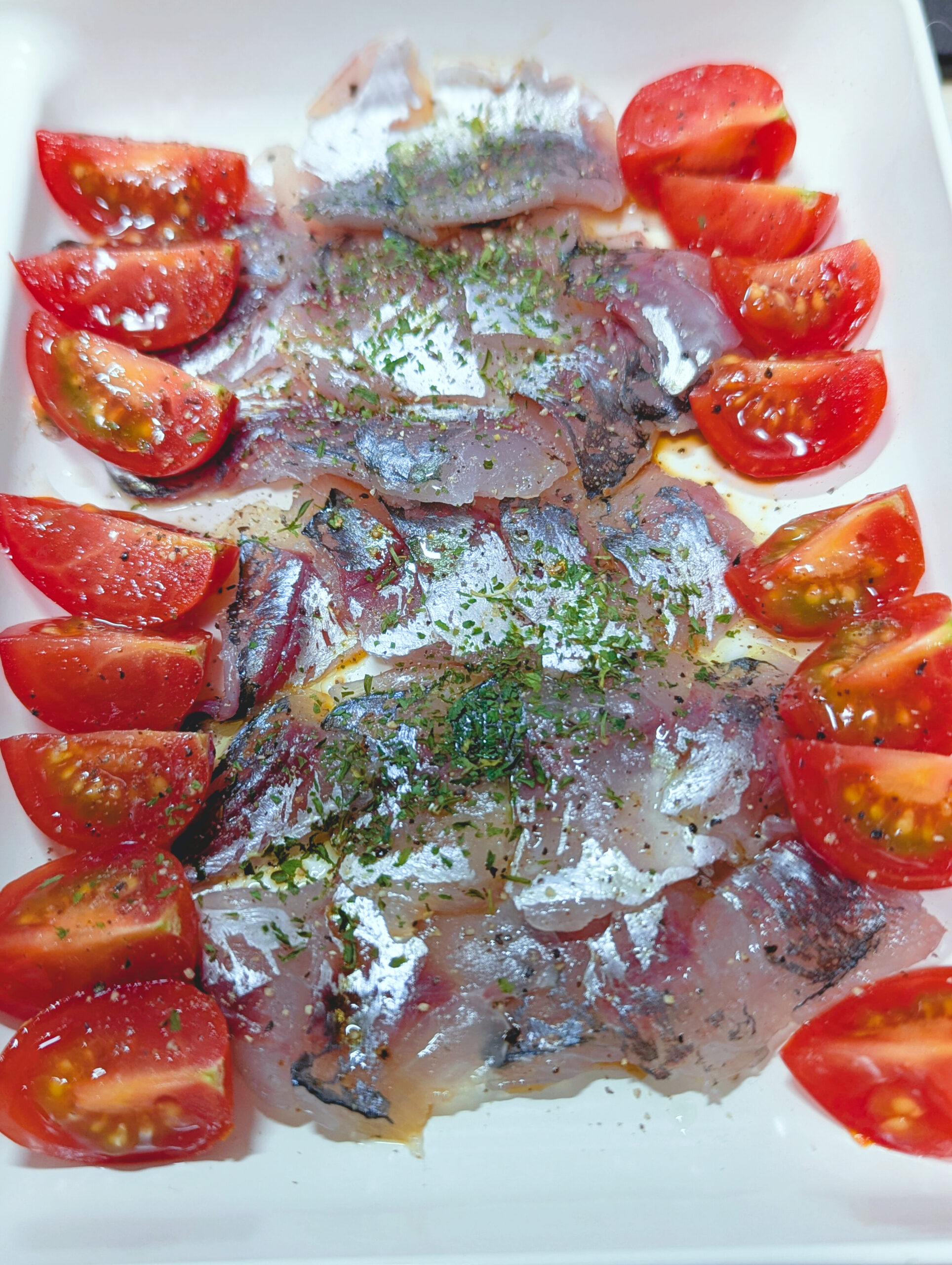 アジのカルパッチョ