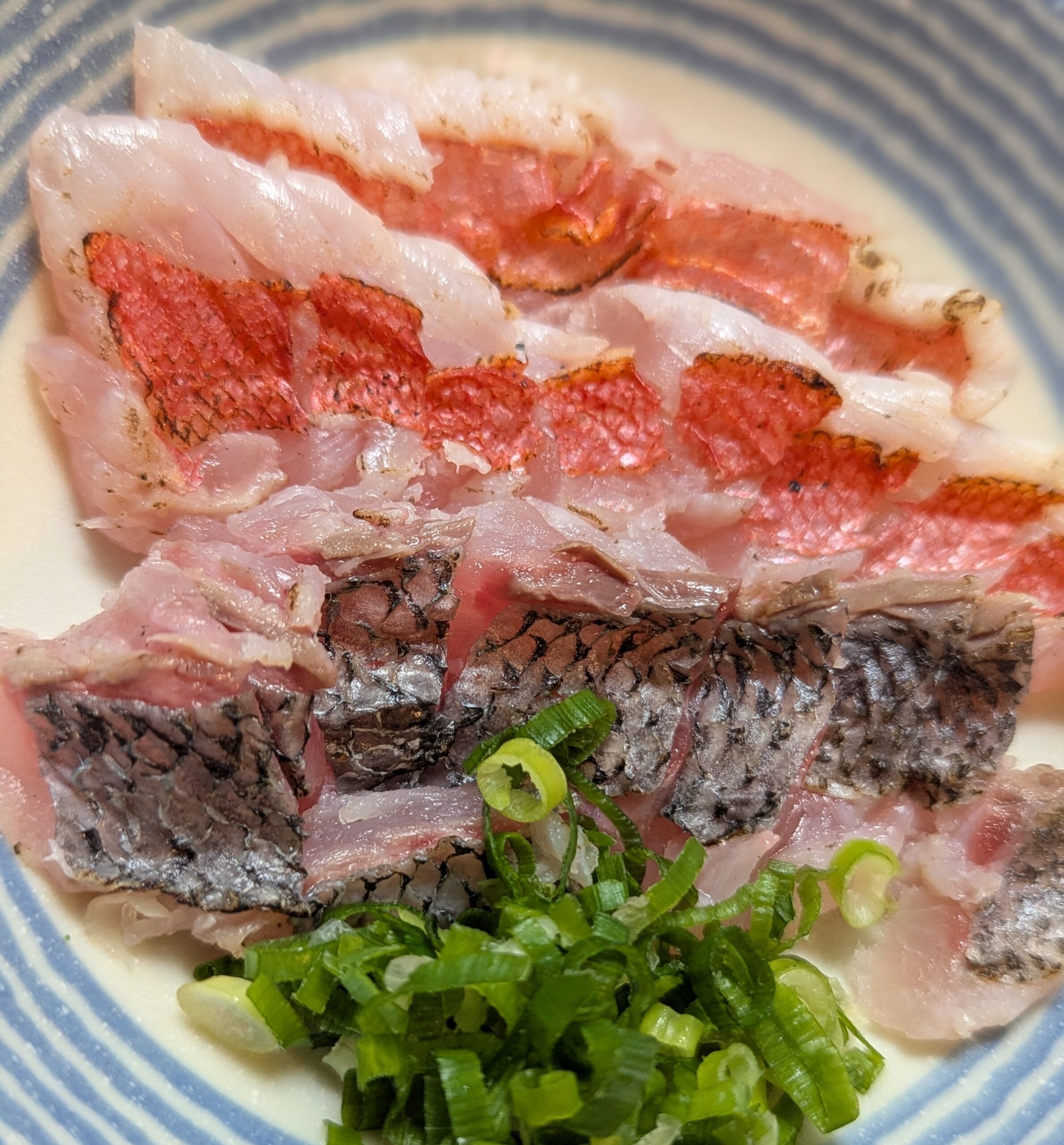 金目鯛とクロムツ炙り